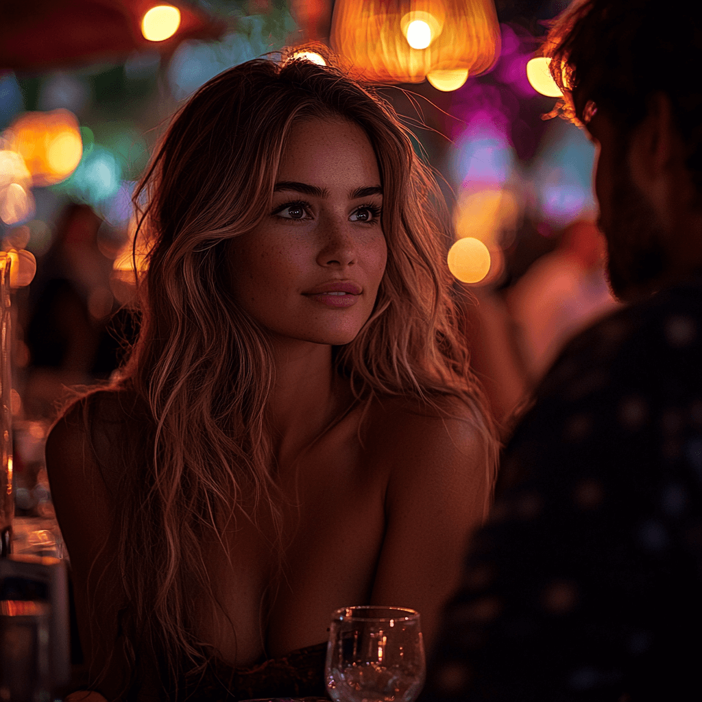 A man dating a beautiful woman