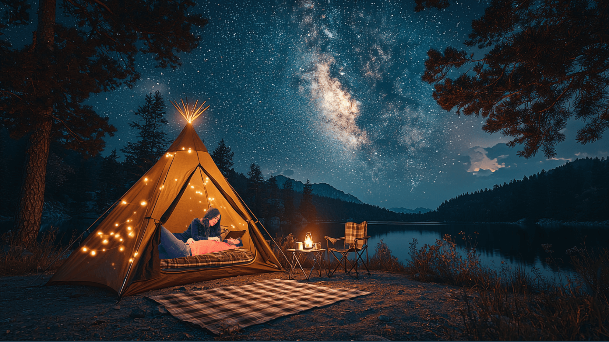 Romantic Starlit Camping