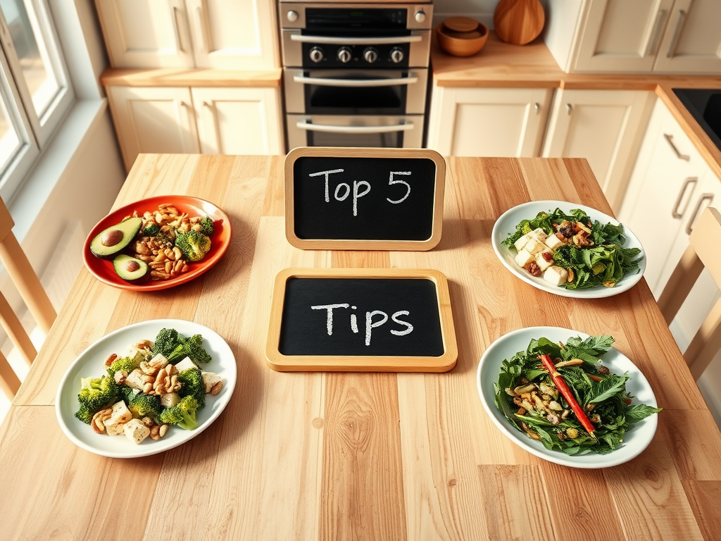 Top five tips for a low-carb vegan diet